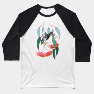 Pardalote and Silver Princess Gum Baseball T-Shirt